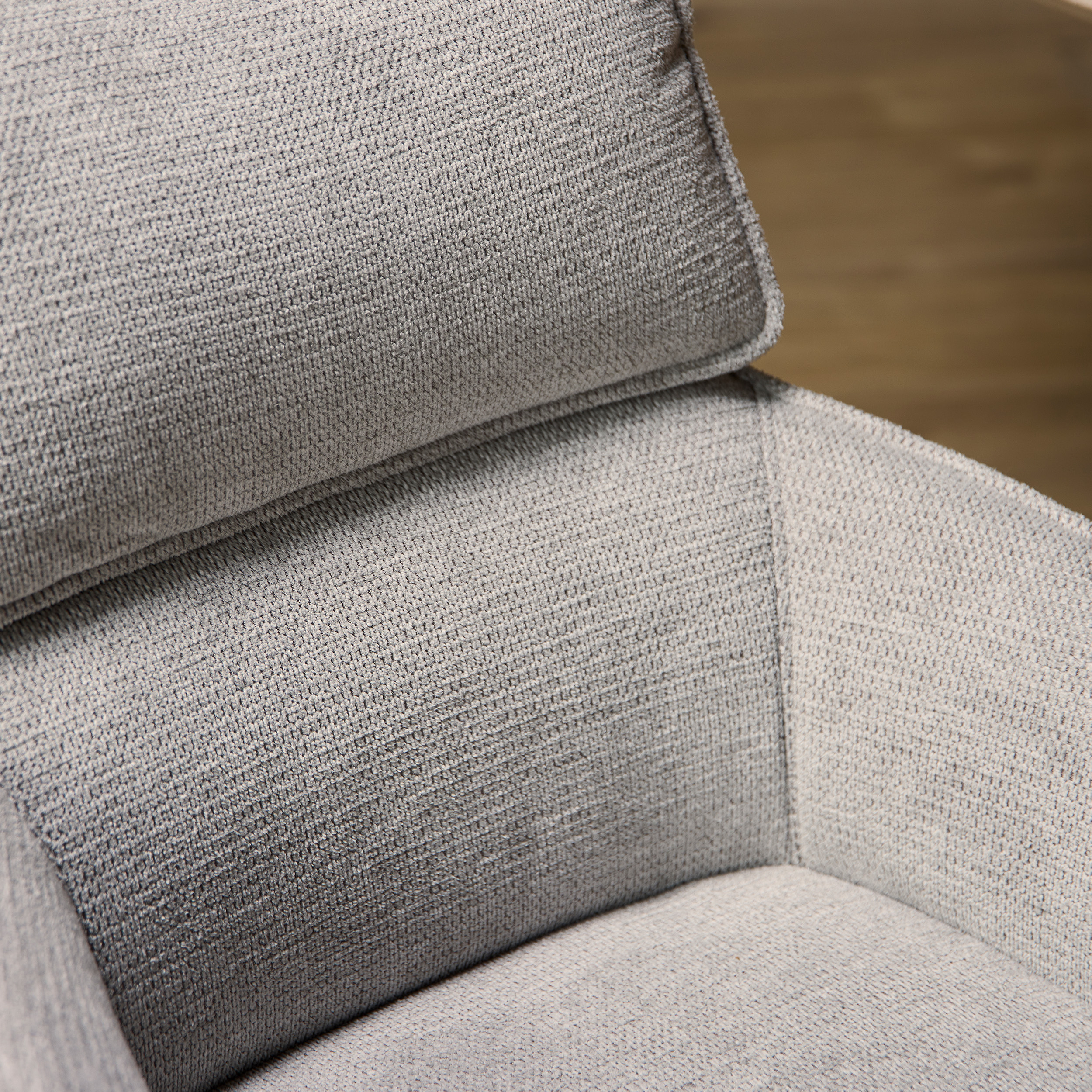 Chaise de salle à manger pivotante Jona taupe – Image 3