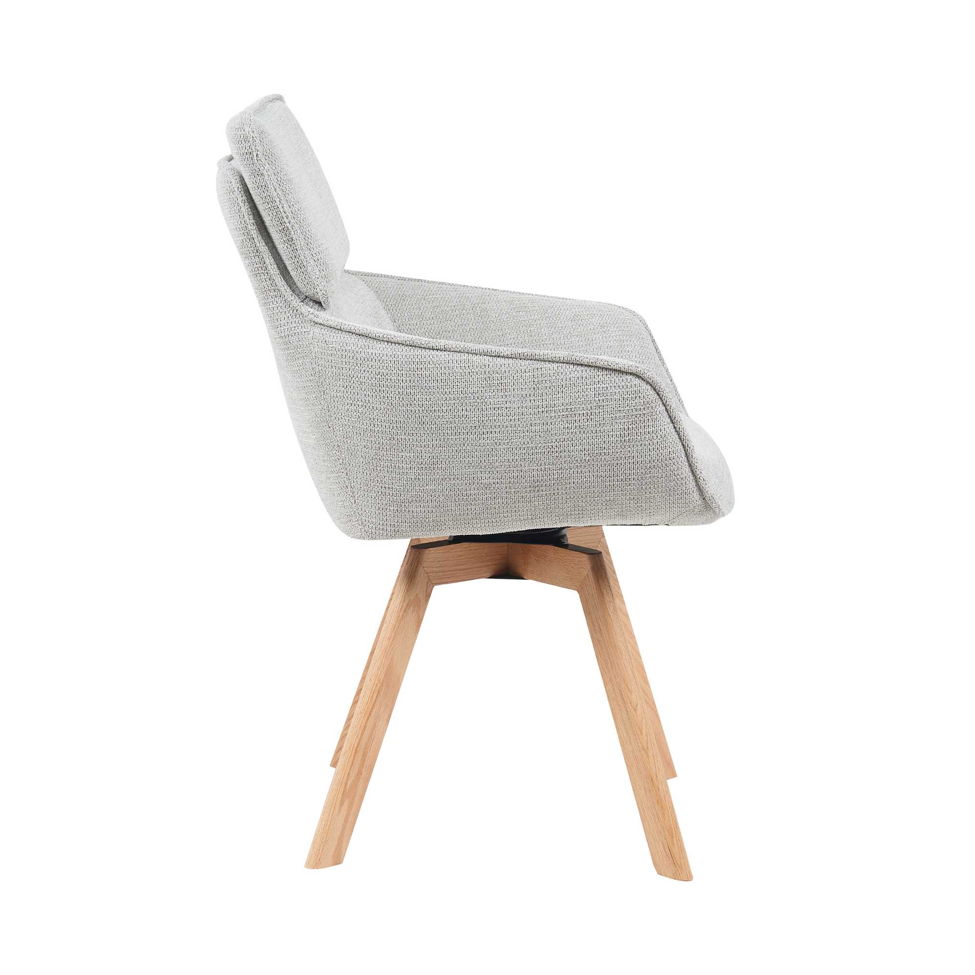 Chaise de salle à manger pivotante Jona taupe – Image 5