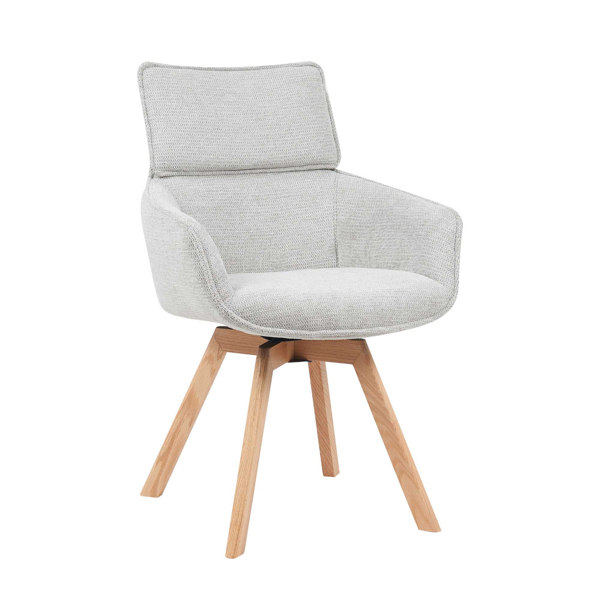 Chaise de salle à manger pivotante Jona taupe – Image 7