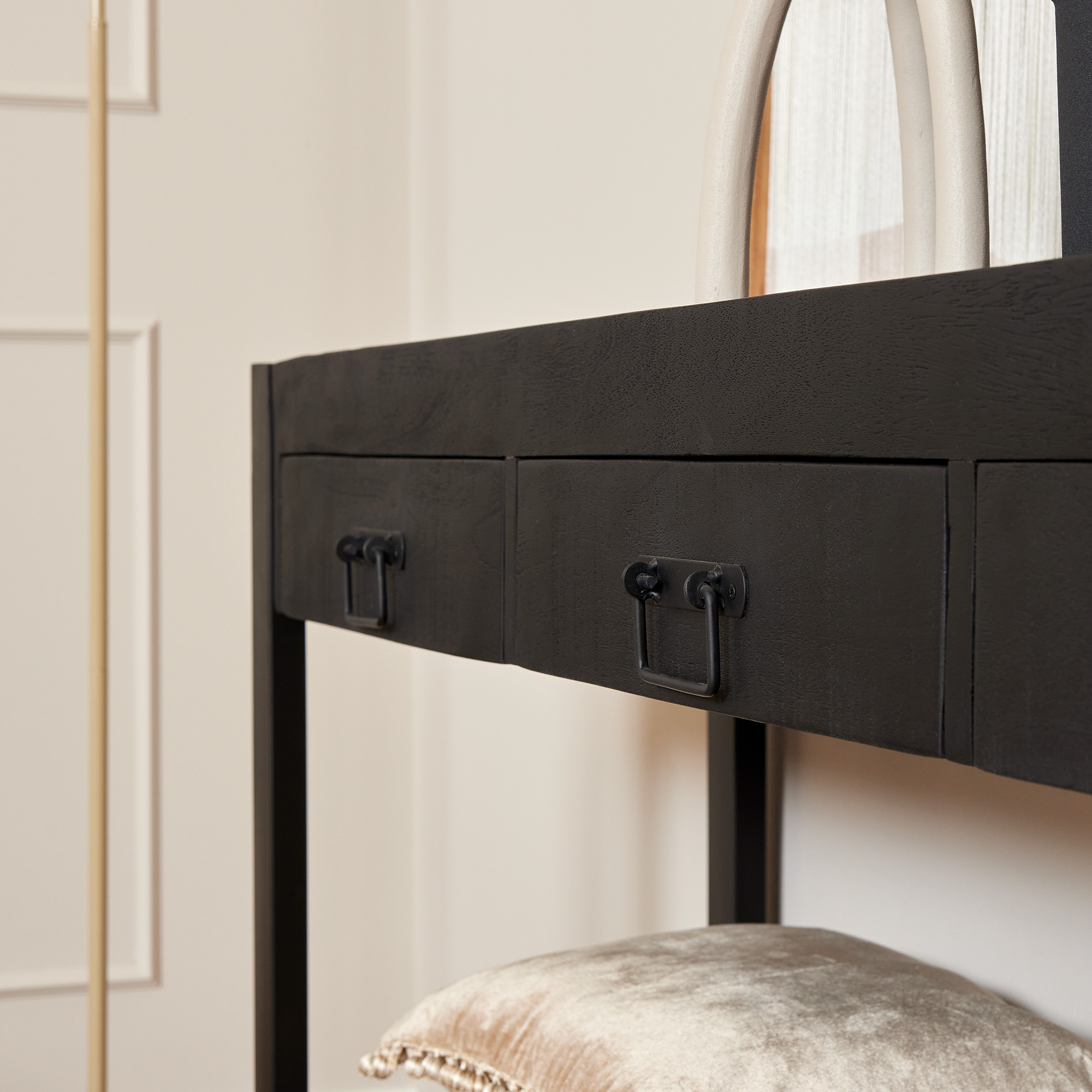 Console Boaz en bois de manguier noir – 150 cm – Image 4