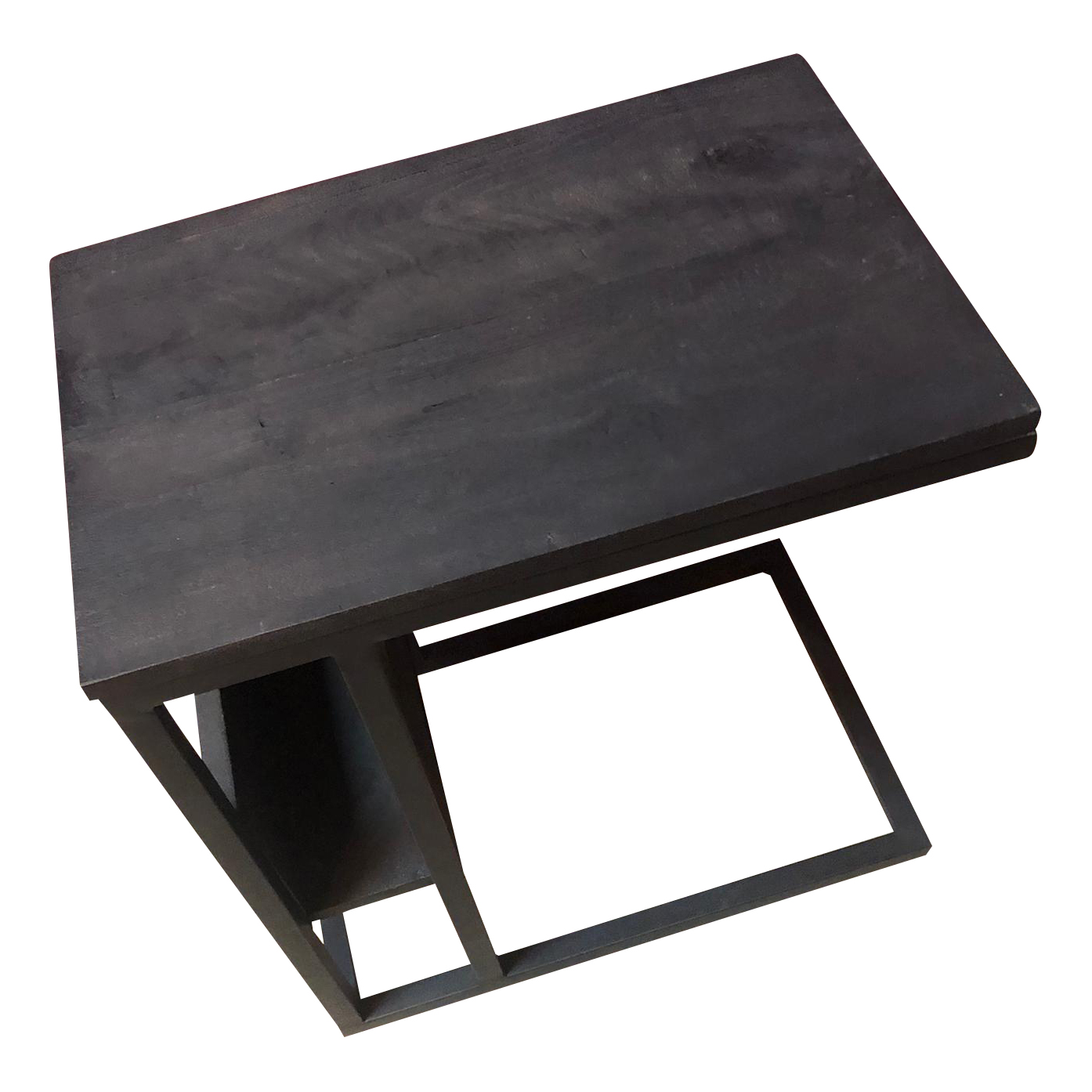 Table basse en bois de manguier noir – 53 cm – Image 6