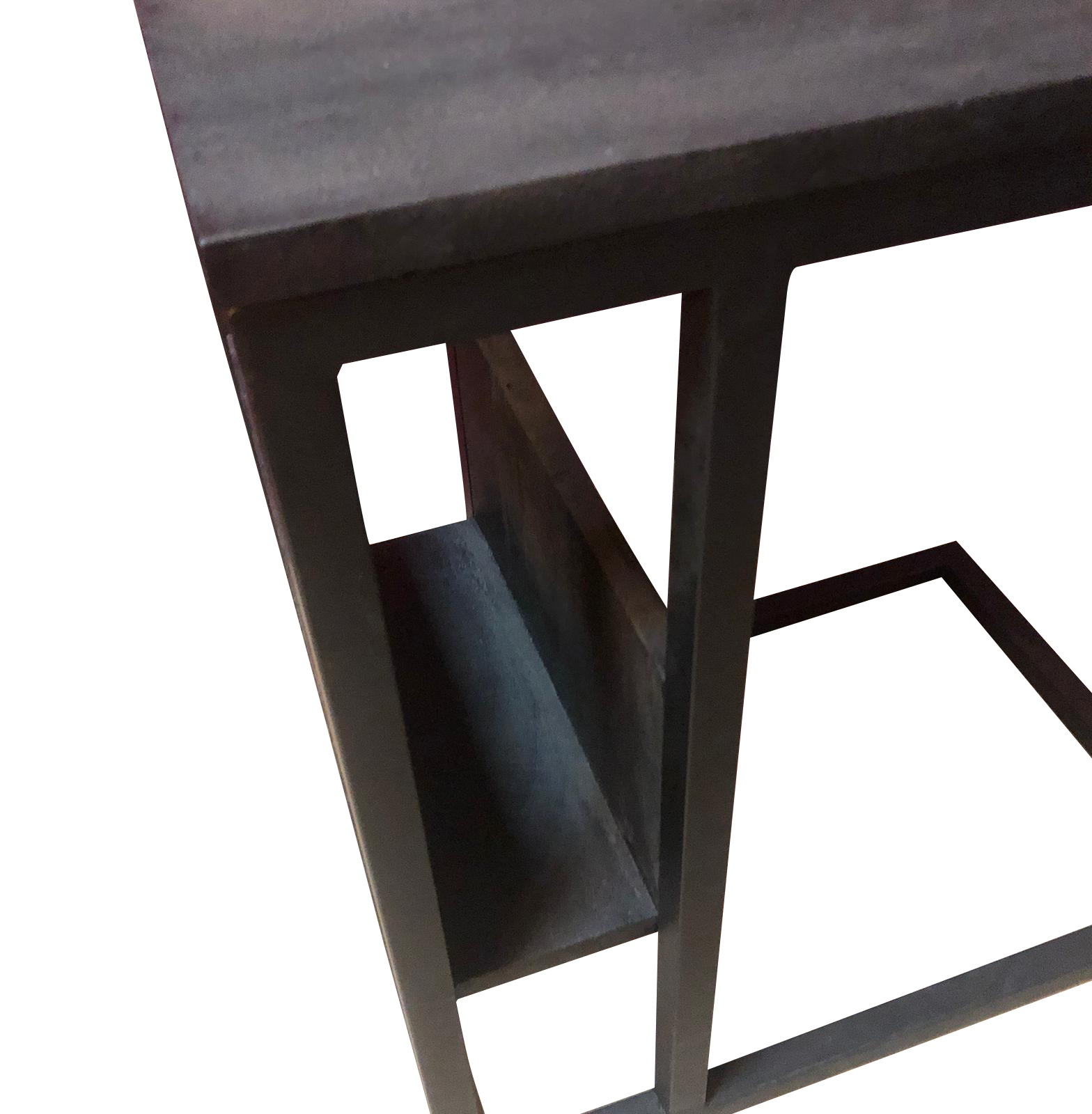 Table basse en bois de manguier noir – 53 cm – Image 7